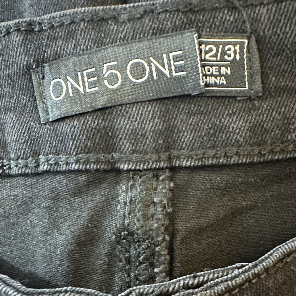 🆕 One 5 One High Rise Flare Rhinestones Jeans - Picture 15 of 15